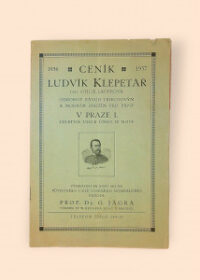 Ceník Ludvík Klepetář 1936-1937