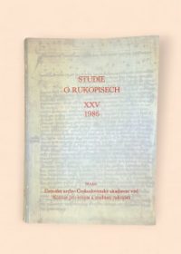 Studie o rukopisech XXV 1986